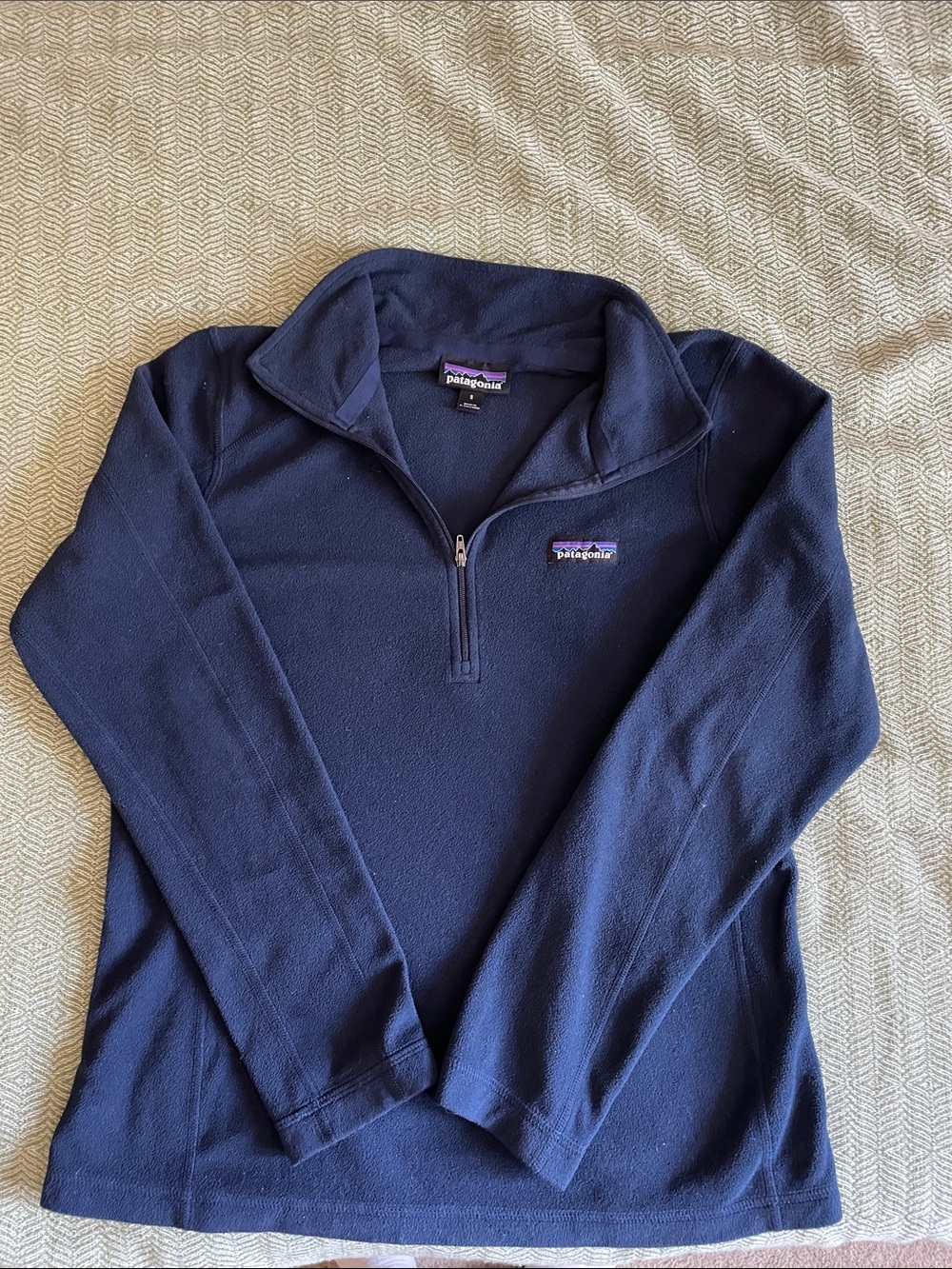 Patagonia Women's Navy Half-Zip Fleece Pullover